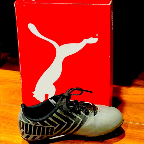 Puma Tacto II FG/AG Youth Soccer Cleats | 9 Unisex | Blk Castlerock | Preowned - Picture 6 of 9